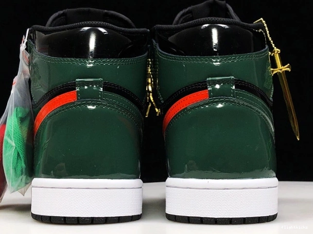 Team High AV3905-038 Black SoleFly Jordan OG 1 Retro Orange-Fir x Air 1029